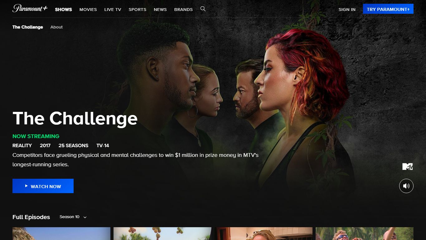 The Challenge - MTV - Watch on Paramount Plus